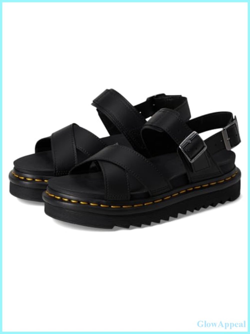 Dr. Martens Voss II Leather Platform Sandal Buckle Strap